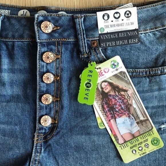 Coastal Cowgirl Rewash High-Waisted Button Fly Cutoff Shorts Y2K Baddie - Picture 2 of 10